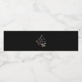 Laten we verlicht kerst ketamine te krijgen waterfles etiket (Enkel label)