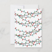 Laten we verlicht kerstcocktail Friendsmas Party Kaart (Achterkant)