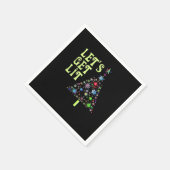 Laten we verlicht Kerstmis Grappig Ontwerp Servet (Hoek)