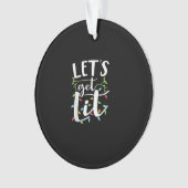 Laten we verlicht kerstverlichting Creative Classi Ornament (voorkant)