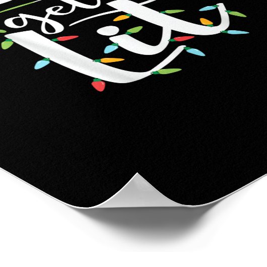 Laten we verlicht kerstverlichting Creative Classi Poster (Hoek)