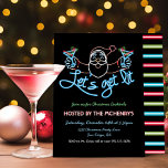 Laten we verlicht Neon Santa Kerstmis Cocktail Par Kaart<br><div class="desc">Deze kerst "Let's get Lit"! Beschikt over een neon bord met Santa met vakantie martini cocktails. Neon gekleurde balken op de rug. Geweldig voor een kerstfeestje! Ga naar Deze sjabloon personaliseren om meer wijzigingen aan te brengen. Onderaan zie je "Wilt u dit ontwerp nog verder aanpassen? Klik op het GEREEDSCHAP...</div>