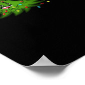 Laten we verlicht tipsy kerstboom grappig essentië poster (Hoek)