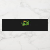 Laten we verlicht tipsy kerstboom grappig essentië waterfles etiket (Enkel label)