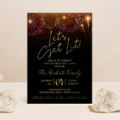 Laten we verlicht worden | 4 juli Feest Real Folie Uitnodiging