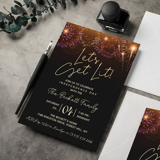 Laten we verlicht worden | 4 juli Partij Kaart