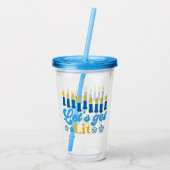 Laten we verlicht worden! Acryl drinkbeker (Achterkant)