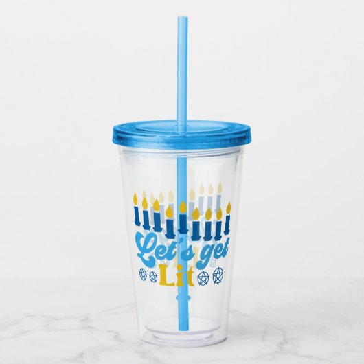 Laten we verlicht worden! Acryl drinkbeker (Voorkant)