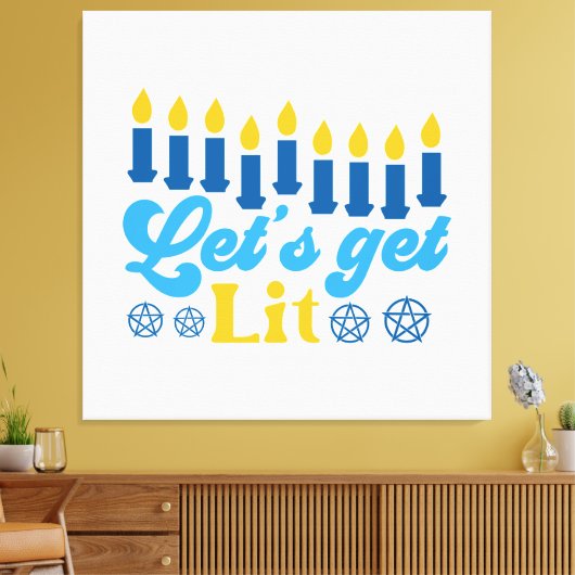 Laten we verlicht worden! canvas afdruk (Insitu (Woonkamer))