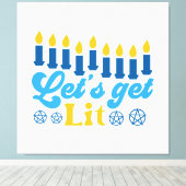 Laten we verlicht worden! canvas afdruk (Insitu (Houten vloer))