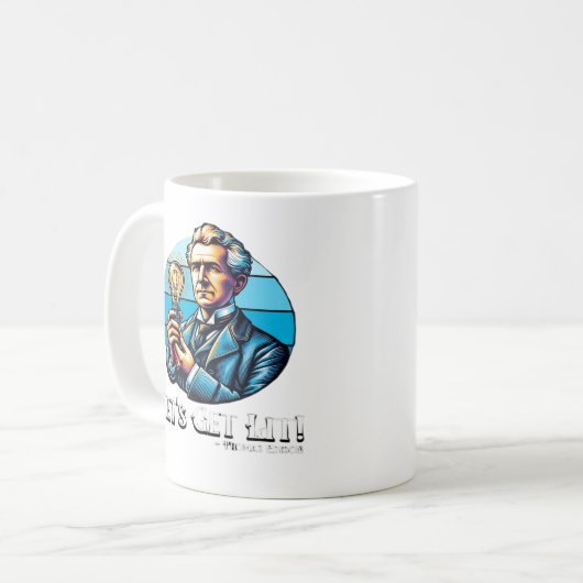 Laten we verlicht worden! Classic Cool Minimal Koffiemok (Voorkant links)