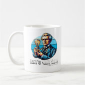 Laten we verlicht worden! Classic Cool Minimal Koffiemok (Links)