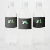 Laten we verlicht worden Drink kerst Waterfles Etiket (Flessen)