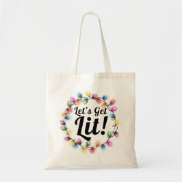Laten we verlicht worden! – Feestelijke kerstverli Tote Bag