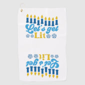 Laten we verlicht worden! Golfhanddoek (Voorkant)