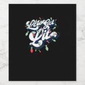 Laten we verlicht worden! Grappig Drink Christmas  Wijn Etiket (Enkel label)
