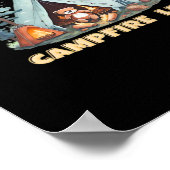 Laten we verlicht worden. Het kampvuur is aangesto Poster (Hoek)