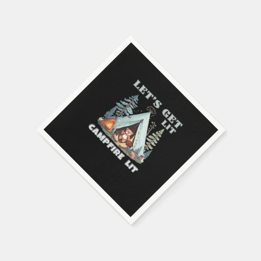 Laten we verlicht worden. Het kampvuur is aangesto Servet (Hoek)