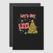 Laten we verlicht worden, leuk idioom, kerstverlic (Voorkant / Achterkant)