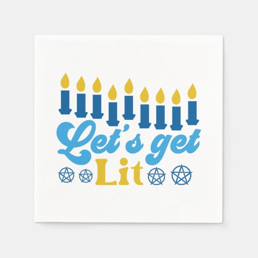 Laten we verlicht worden! Papieren Servetten (Voorkant)