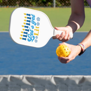 Laten we verlicht worden! pickleball racket