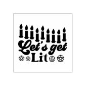 Laten we verlicht worden! Stamp Rubberstempel (Afrduk)