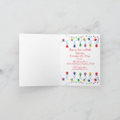 Laten we verlichte kerst cocktail uitnodiging (Binnen)