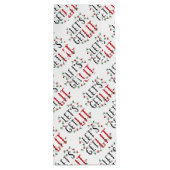 Laten we verlichte Typografie en Kerstverlichting Wijn Cadeautas (Achterkant)