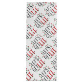 Laten we verlichte Typografie en Kerstverlichting Wijn Cadeautas (Voorkant)