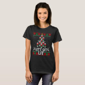 Laten we verlichte wijnboom kerst t-shirt (Voorkant volledig)