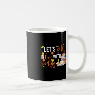 Laten we verliefd Herfsten op het lezen van leuke  Koffiemok