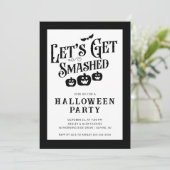 Laten we vernielde volwassen Halloween krijgen Kaart (Staand voorkant)