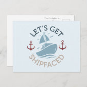 Laten we verscheept raken briefkaart (Voorkant / Achterkant)