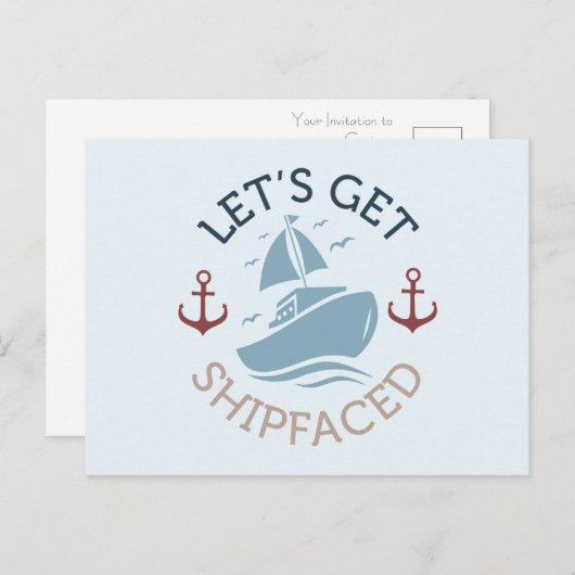 Laten we verscheept raken briefkaart (Voorkant / Achterkant)