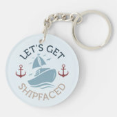 Laten we verscheept raken sleutelhanger (Achterkant)