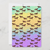 Laten we verzamelen & paardjerijden 5e verjaardags kaart (Achterkant)