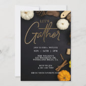 Laten we verzamelen, Thanksgiving diner, feestdag  Kaart (Voorkant)