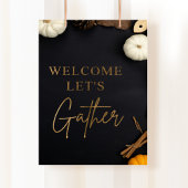 Laten we verzamelen, Thanksgiving diner, vakantie Poster