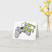 Laten we videospelletjes spelen kaart (Gele Bloem)