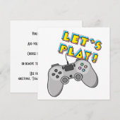 Laten we videospelletjes spelen kaart (Voorkant / Achterkant)