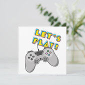 Laten we videospelletjes spelen kaart (Staand voorkant)