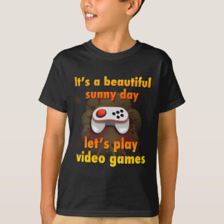 Laten we videospelletjes spelen t-shirt