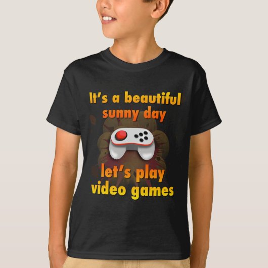 Laten we videospelletjes spelen t-shirt (Voorkant)