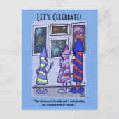 Laten we vieren 4 juli briefkaart (Voorkant)