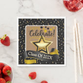 Laten we vieren afstuderen klasse van papier Bord Servet (Insitu)