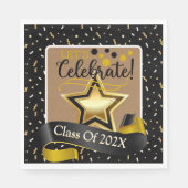 Laten we vieren afstuderen klasse van papier Bord Servet (Voorkant)