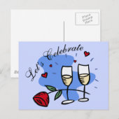 Laten we vieren briefkaart (Voorkant / Achterkant)