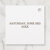 Laten we vieren dat Bagel Graduation Party Brunch Bedankjes Labels (Achterkant)