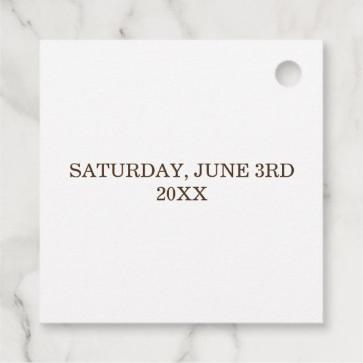 Laten we vieren dat Bagel Graduation Party Brunch Bedankjes Labels (Achterkant)