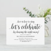 Laten we vieren dat de Engagement Party uitnodigt Kaart (Staand voorkant)